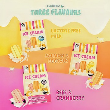Singapaw Pet Treat Freeze-Dried Ice Cream Milk 48g
